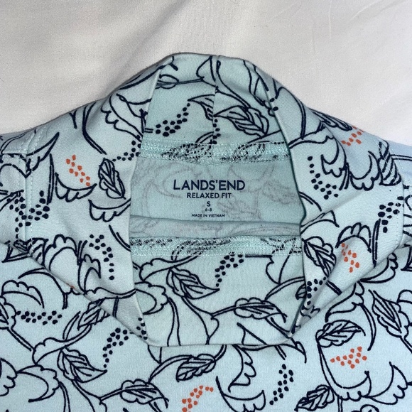 Lands' End Long Sleeve Cotton Mock Turtleneck — Size S (6–8) - Picture 3 of 4